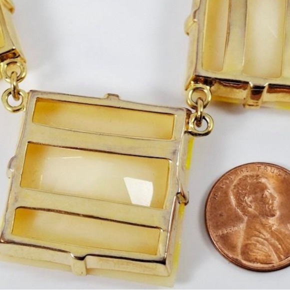 Kate Spade Yellow and Gold Square Necklace - Picture 8 of 10